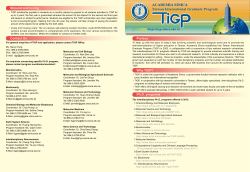 Preface Why TIGP? Ph.D. programs Stipend and Living Contact Us