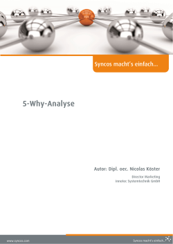 5-Why-Analyse - Innotec Systemtechnik GmbH