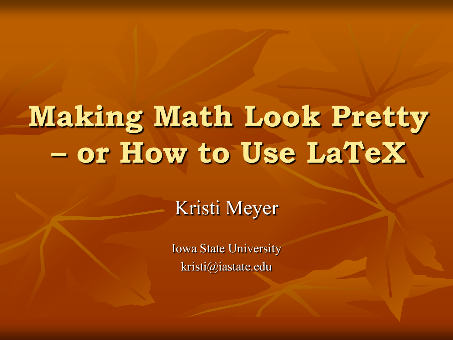 Whole system. Первый слайд в презентации latex. Latex e pretty Math.