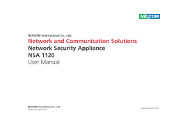 Network and Communication Solutions Network Security - Nexcom