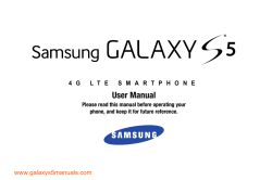 G900A Galaxy S5 User Manual - Samsung Galaxy S5 Manual