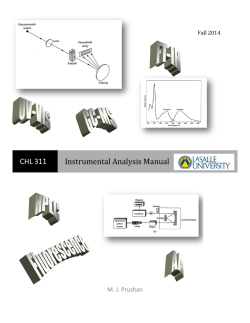 Instrumental Analysis Manual - La Salle University