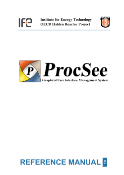 ProcSee Reference Manual