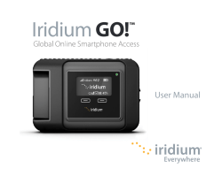 Iridium Go Users Manual - Ground Control