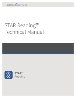 STAR Reading™ Technical Manual