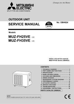 SERVICE MANUAL MUZ-FH25VE - E1 MUZ-FH35VE - E1