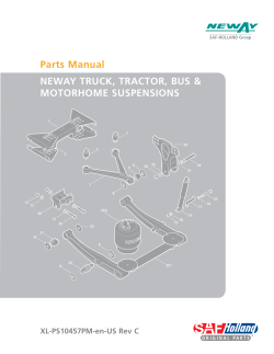 Parts Manual NEWAY TRUCK, TRACTOR, BUS  MOTORHOME