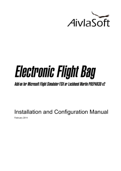 Installation and Configuration Manual - AivlaSoft EFB