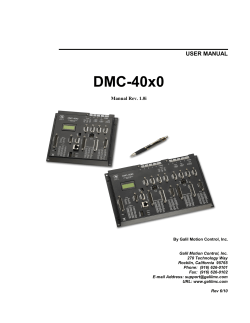 DMC-40x0 User Manual - SONG
