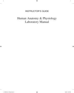 Human Anatomy  Physiology Laboratory Manual