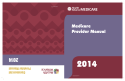 Medicare Provider Manual - Health Alliance