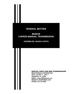 GENERAL MOTORS MUNCIE 4-SPEED MANUAL TRANSMISSION