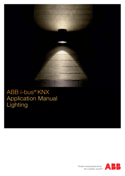 ABB i-bus® KNX Application Manual Lighting