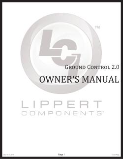 OWNERS MANUAL - Lippert Components, Inc. (LCI™)