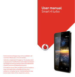 User manual - Vodafone