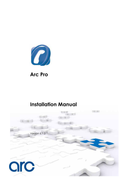 Arc Pro Installation Manual
