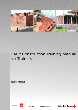 Basic Construction Training Manual for Trainers - Skat
