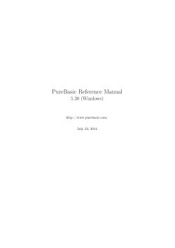 PureBasic Reference Manual