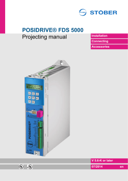 POSIDRIVE® FDS 5000 Projecting manual - STÖBER