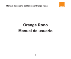 Orange Rono Manual de usuario - ZTE Devices