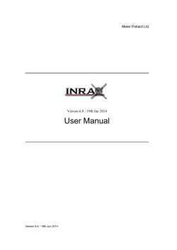 Inrax User Manual - Parent Directory