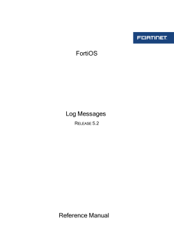 Reference Manual FortiOS Log Messages - Fortinet Document Library