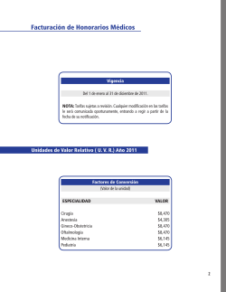 Manual Tarifario 2011.indd - Fundación Santa Fe de Bogotá