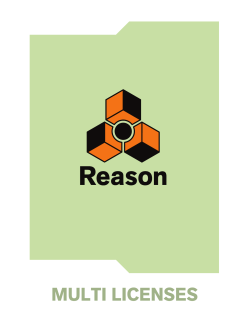 Reason 8 Multi Licenses Manual - Propellerhead Software