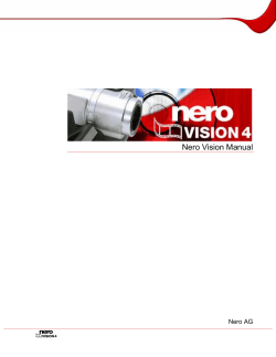 Nero Vision Manual - Download