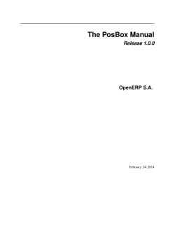 The PosBox Manual - OpenERP