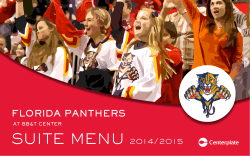 2014-15 Full Suite Menu - Florida Panthers