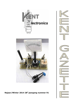 Najaar/Winter 2014 28e jaargang nummer 91 - Kent Electronics