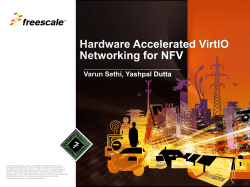 Hardware Accelerated Virtio Networking for NFV - The Linux