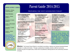 Parent Guide 2014-15 v5 - Sumter County School District