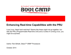 Enhancing Real-time Capabilities with the PRU - The Linux