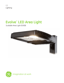 GE LED Evolve Scalable Area Light EASB— Data - GE Lighting