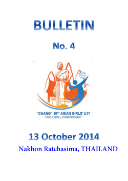 Nakhon Ratchasima, THAILAND - Asian Volleyball Confederation