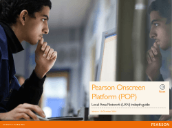 Pearson Onscreen Platform LAN User Guide - Edexcel