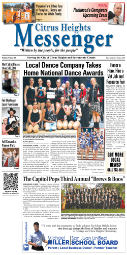 Most Current Issue - Citrus Heights Messenger