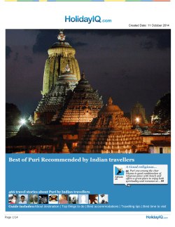 Download Puri Travel guide in PDF format - HolidayIQ