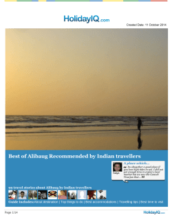 Download Alibaug Travel guide in PDF format - HolidayIQ