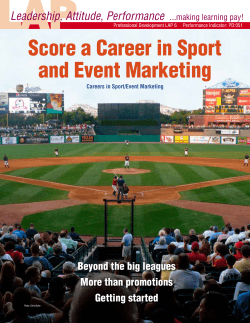 Score a Career in Sport and Event Marketing - Pendleton County