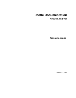 Pootle Documentation - Read the Docs