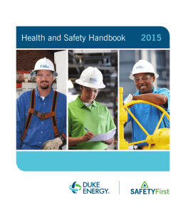 Health and Safety Handbook 2015 - Duke Energy