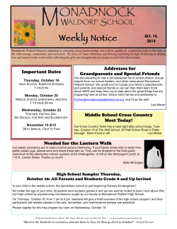 Weekly Notice 10 14 2014.pub - Monadnock Waldorf School