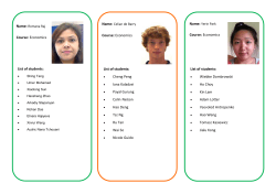 Your Peer guide allocation and their profile - Royal Holloway