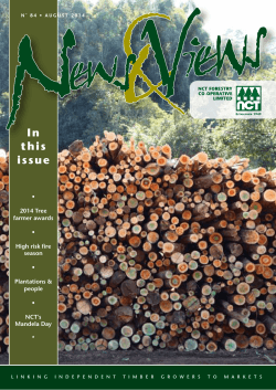 News  Views August 2014 - NCT Forestry Co-operative Limited