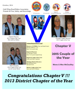 Chapter V Newsletter - GWRRA of Michigan