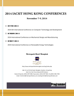 2014 IACSIT LONDON - 2014 6th International Conference on