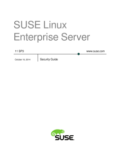 SUSE Linux Enterprise Server www.suse.co...